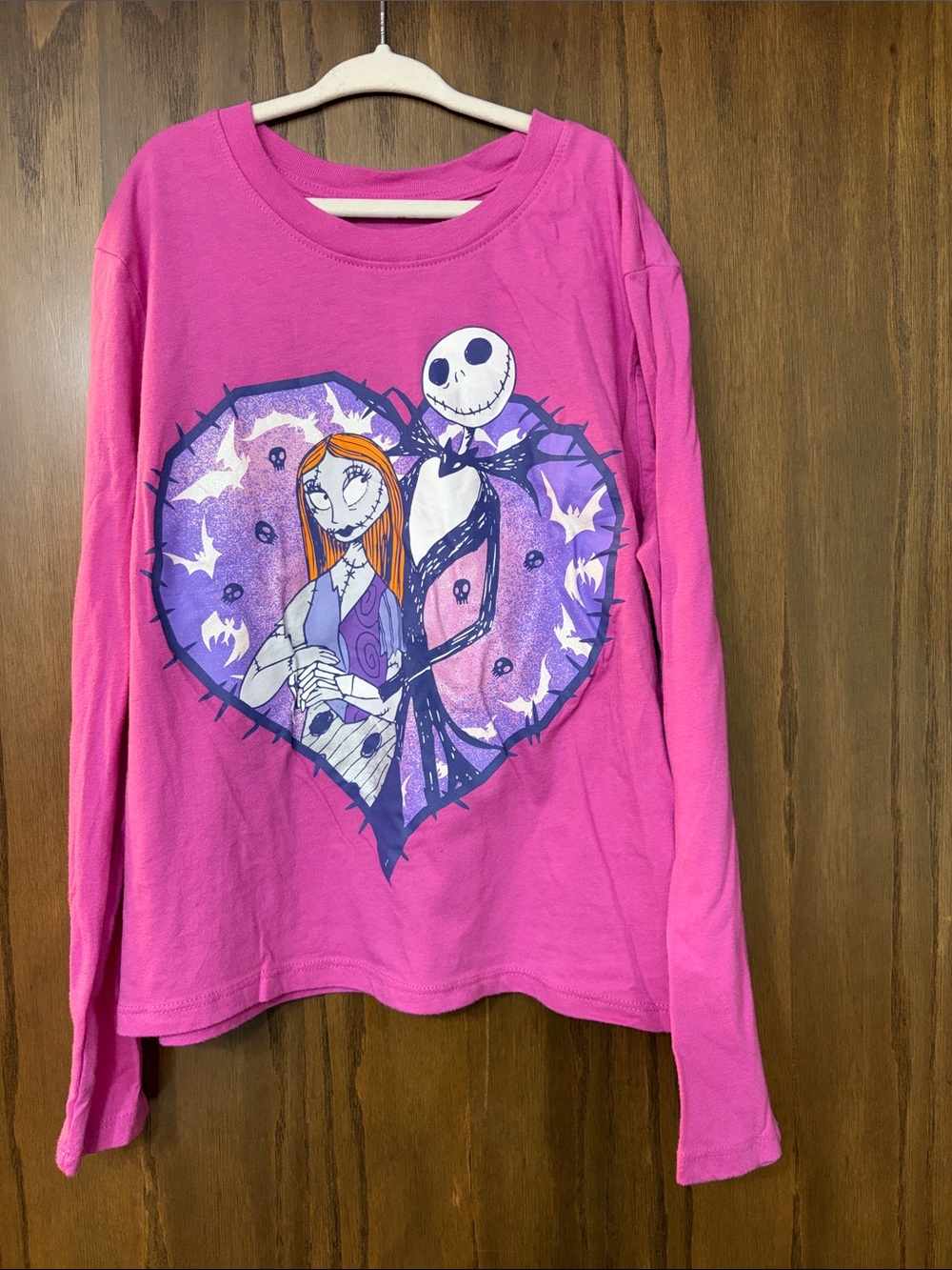 Disney Pink Nightmare Before Christmas Long-Sleeve Tee